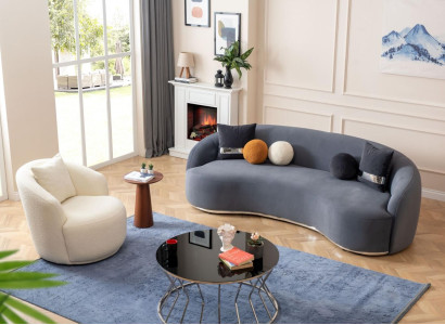 Designer Wohnzimmer Set Sofa 2tlg. Sofagarnitur 3+1 Sitzer Couchen